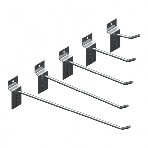 Ganchos Para Painel Canaletado Zincado 5, 10, 15, 20, 25, 30cm | Zinco & Arte