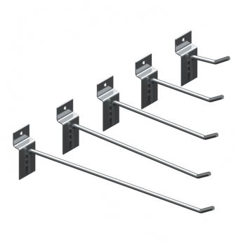 Ganchos Para Painel Canaletado Zincado 5, 10, 15, 20, 25, 30cm | Zinco & Arte