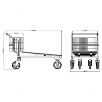 Carro Prancha Aramado 400 kg | Zinco & Arte