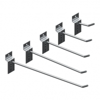 Ganchos Para Painel Canaletado Zincado 5, 10, 15, 20, 25, 30cm | Zinco & Arte